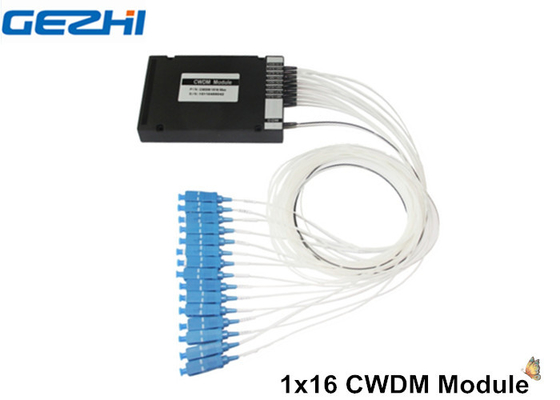 WDM নেটওয়ার্ক / CATV সিস্টেমের জন্য প্যাসিভ ডিভাইস 1 X 16 CWDM Mux Demux