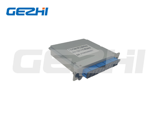 কেনা G657A ফাইবার অপটিক PLC স্প্লিটার 1x8 ক্যাসেট কার্ড সন্নিবেশ মডিউল online manufacture