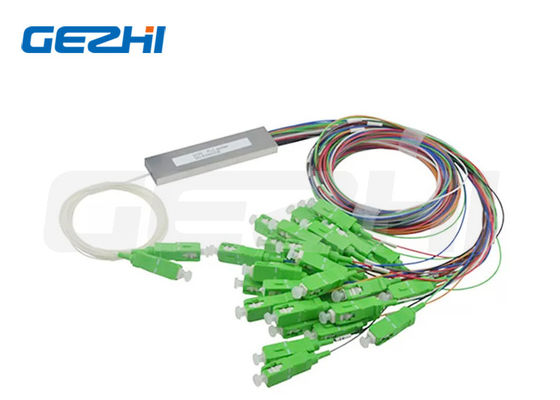 কেনা FTTH বক্সের জন্য 1.5M দৈর্ঘ্যের মিনি কাপলার 2x8 SC/APC ফাইবার অপটিক স্প্লিটার অনলাইনে উৎপাদন