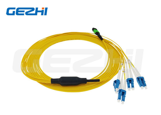 কেনা ডেটা সেন্টার এবং FTTH এর জন্য MPO ফাইবার প্যাচ কর্ড OS2 সিঙ্গেলমোড 8 কোর 10m ব্রেকআউট কেবল অনলাইনে উৎপাদন