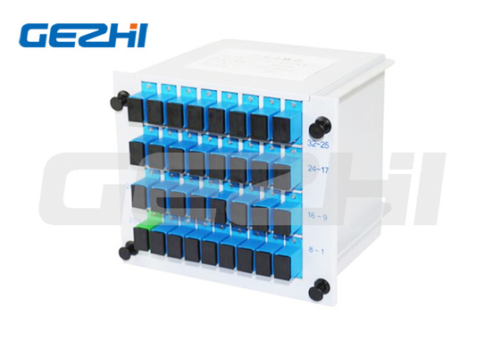 কেনা SC APC 1X32 FTTH ফাইবার অপটিক্যাল স্প্লিটার সন্নিবেশ টাইপ কার্ড পিএলসি স্প্লিটার LGX ক্যাসেট পিএলসি ক্যাসেট স্প্লিটার online manufacture