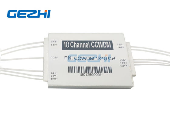 কেনা 1491nm তরঙ্গদৈর্ঘ্য 1x10 চ্যানেল কমপ্যাক্ট CWDM মডিউল PON নেটওয়ার্কের জন্য কম PDL সহ অনলাইনে উৎপাদন