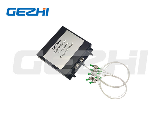 কেনা 1x4 মেকানিক্যাল অপটিক্যাল ফাইবার সুইচ 760nm ST FC LC SC নন ল্যাচিং online manufacture