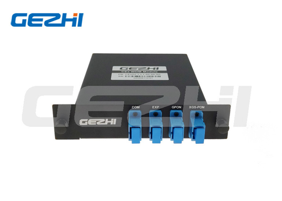 WDM1R GPON 1310/1490 XGS-PON 1270/1577nm ফিল্টার WDM মাল্টিপ্লেক্সার ক্যাসেট