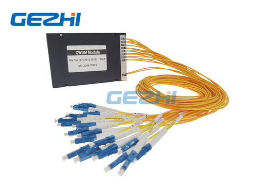 1x16 অপটিক্যাল ট্রান্সপোর্ট CWDM মডিউল 1310 - 1610nm তরঙ্গদৈর্ঘ্য ABS বক্স