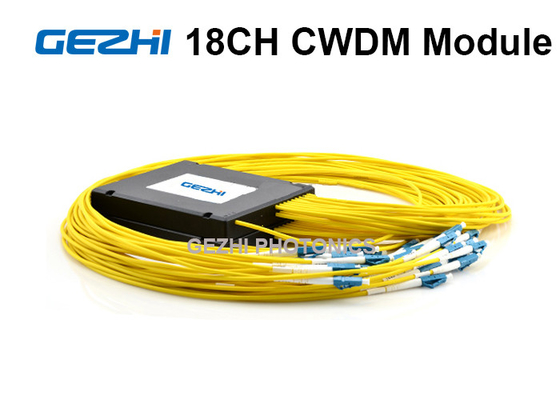 মনিটর পোর্ট সহ 18 চ্যানেল প্যাসিভ CWDM Mux Demux Pigtailed মডিউল
