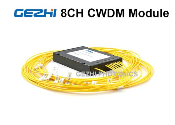 8 চ্যানেল সিমপ্লেক্স ফাইবার CWDM মডিউল 1270 - 1610nm ফাইবার অপটিক্যাল এমপ্লিফায়ারের জন্য