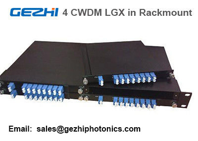 প্যাসিভ CWDM Mux Demux 8CH মডিউল 4pcs LGX বক্স 19