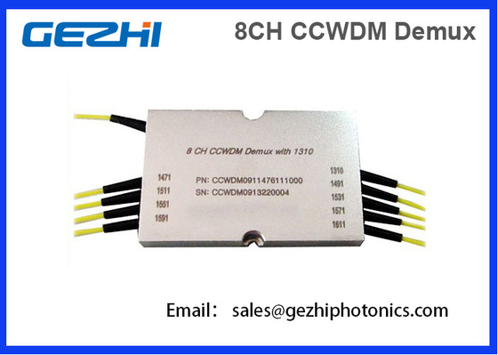 8CH CWDM Mux Demux কমপ্যাক্ট মোটা তরঙ্গদৈর্ঘ্য বিভাগ মাল্টিপ্লেক্সার