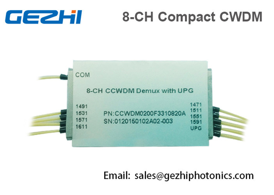 MAN CWDM Mux Demux 1x8 চ্যানেল অপটিক্যাল মাল্টিপ্লেক্সার মিনি সাইজ