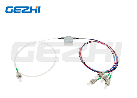 1x4T 1310nm ফাইবার অপটিক্যাল সুইচ, দ্রুত সুইচিং টাইম এবং ল্যাচিং বা নন-ল্যাচিং কন্ট্রোল সহ