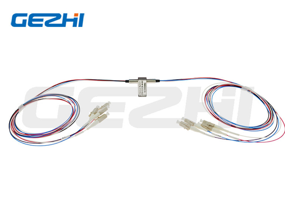 D2x2B অপটিক্যাল 5V ফাইবার বাইপাস সুইচ ল্যাচিং / নন-ল্যাচিং ডুয়াল 2x2 মেকানিক্যাল