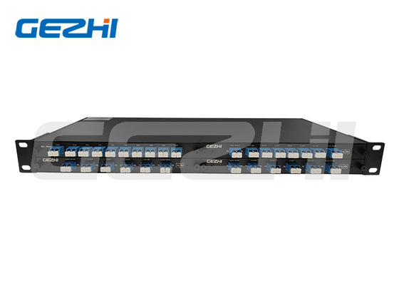 মনিটর সহ 100GHz 8Channel DWDM Mux Demux ডুপ্লেক্স ফাইবার এবং 4slot 1U Rackmount এ গ্রে 1310nm ওয়াইডব্যান্ড পোর্ট