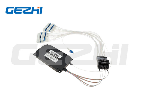 দীর্ঘ দূরত্বের DWDM নেটওয়ার্ক উচ্চ স্থিতিশীলতা 1x48 চ্যানেল 100 গিগাহার্জ অথার্মাল AWG DWDM Mux Demux মডিউল ফ্ল্যাট-টপ বা গাউসিয়ান টাইপ