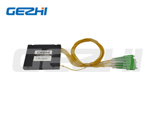 1x4 প্যাসিভ ফাইবার অপটিক স্প্লিটার SC/APC ABS মডিউল 1260 - 1650nm