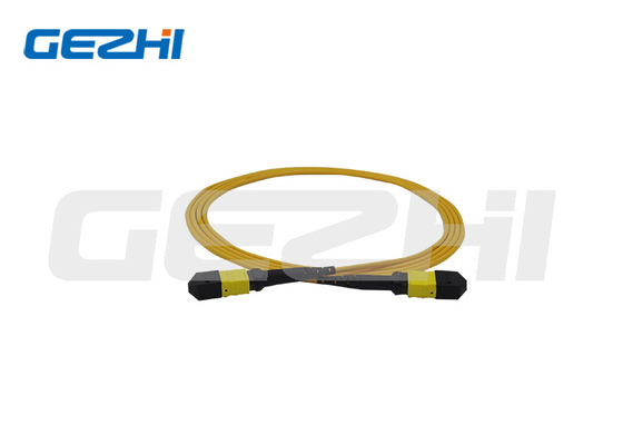 OS2 MPO বান্ডেল প্যাচ কর্ড 12 Core 8 Core MPO-LC ফাইবার অপটিক প্যাচ কর্ড