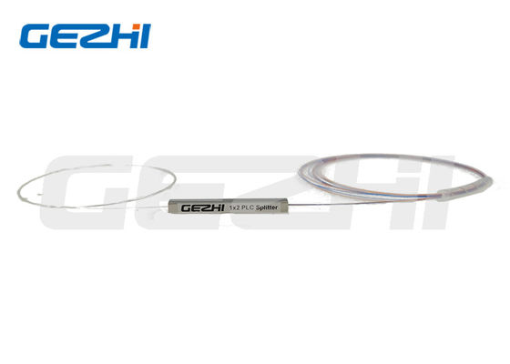 1260-1650nm 1x2 খালি ফাইবার অপটিক পিএলসি স্প্লিটার FTTH অ্যাপ্লিকেশনের জন্য G657A1 ফাইবার সহ