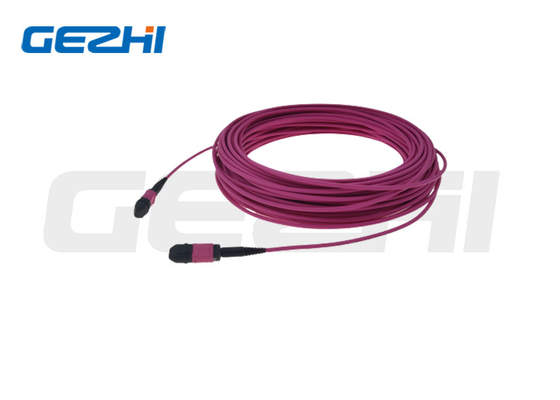 12 / 24 কোর প্যাচ কেবল সিরিজ MTP MPO কেবল OM3 OM4 OM5 3.0mm
