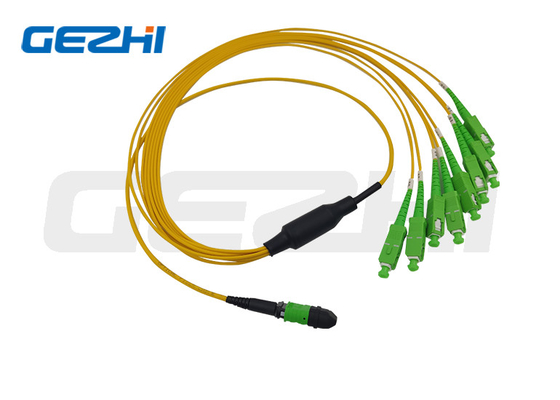 MTP/MPO ট্রাঙ্ক কেব 12 cores/24cores/48 cores/72cores/96 cores/144cores OS2 অপটিক্যাল ফাইবার প্যাচ কর্ড