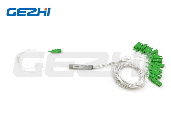PON FTTH নেটওয়ার্ক ফাইবার অপটিক মিনি PLC স্প্লিটার 1*16 SC APC সংযোগকারী সহ