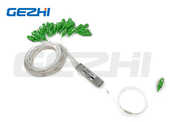এফটিটিএইচ অ্যাপ্লিকেশনের জন্য G657A1 ফাইবার সহ এসসি এপি সি 1x32 অপটিক্যাল পিএলসি স্প্লিটার স্টিল টিউব টাইপ