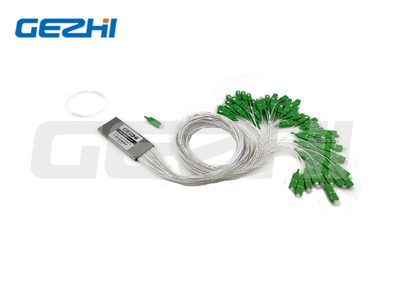 FC/APC 1x16 ফাইবার অপটিক PLC স্প্লিটার স্টেইনলেস স্টীল টিউব টাইপ