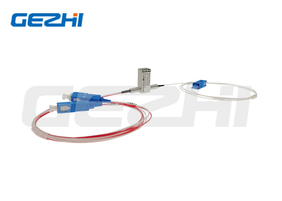 1X2 মেকানিক্যাল অপটিক্যাল সুইচ 1310/ 1550nm SM 5V নন-ল্যাচিং 0.5 মি কানেক্টর সহ/বিহীন