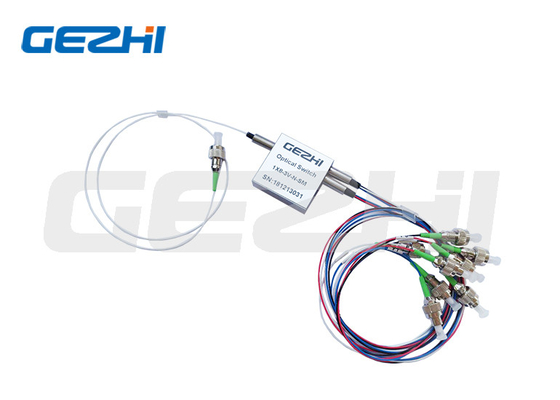 Singlemode 1xx8t মেকানিক্যাল অপটিক্যাল সুইচ LC/UPC সংযোগকারী অপটিক্যাল সুইচ