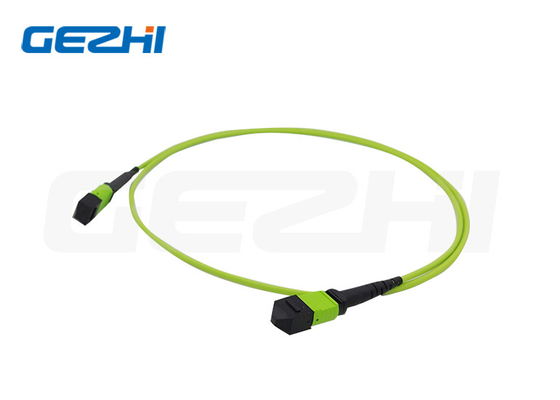 নিম্ন সন্নিবেশ ক্ষতি 100GbE MPO/MTP ফাইবার অপটিক প্যাচ কর্ড জন্য FTTX কাস্টমাইজড দৈর্ঘ্য