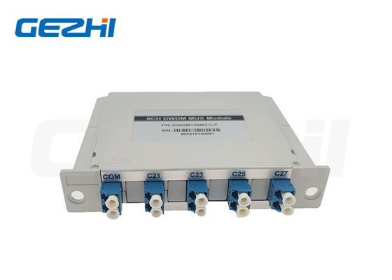 100GHz 8 চ্যানেল DWDM Mux Demux তরঙ্গদৈর্ঘ্য বিভাগ মাল্টিপ্লেক্সার