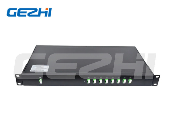 2x8ch DWDM Mux Demux মডিউল নিম্ন PDL 19 ইঞ্চি 1U র্যাক মাউন্ট করা LC APC
