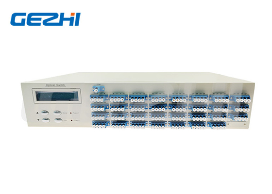 ফাইবার অপটিক্যাল সুইচ ফাস্ট সুইচিং টাইম 1x128 LCD ডিসপ্লে সহ অপটিক্যাল সুইচ