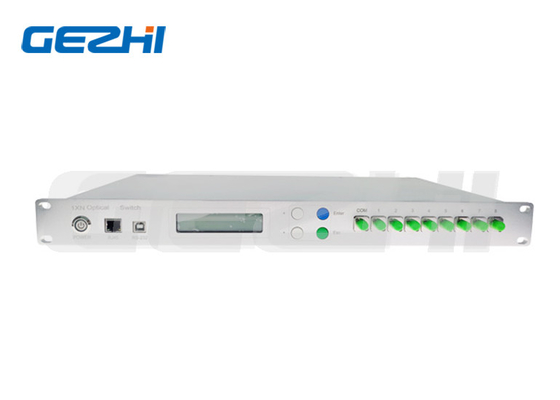 RS232 এবং ইথারনেট ইন্টারফেস Rackmount 1×N(N≤8) অপটিক্যাল সুইচ