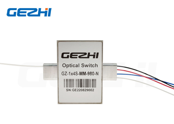 ফাইবার সেন্সরের জন্য 1x4s 105/125um ফাইবার অপটিক্যাল সুইচ