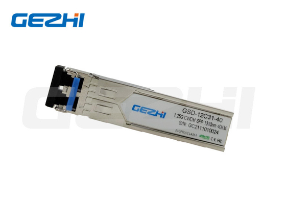 1.25G 1310nm 40Km সিডব্লিউডিএম এসএফপি অপটিক্যাল ট্রান্সিভার মডিউল একক মোড