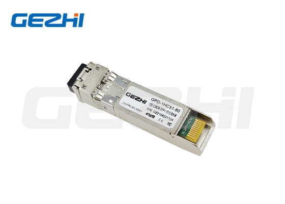 10Gbps CWDM অপটিক্যাল ট্রান্সিভার মডিউল SFP+ ZR 80km 1490nm SFP EML LD
