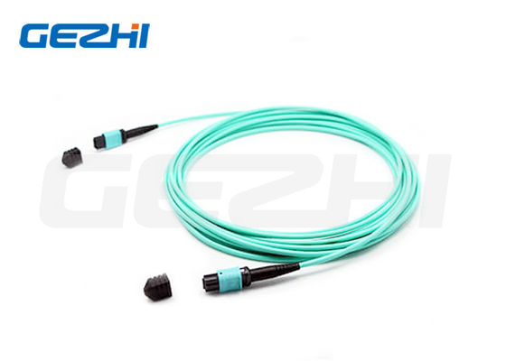 12F MPO (নারী) - MPO (নারী) 3.0mm LSZH ফাইবার প্যাচ ক্যাবল / ট্রাঙ্ক ক্যাবল