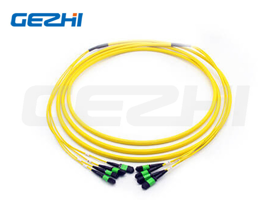 48F MPO ((নারী) - MPO ((নারী) 3.0mm LSZH ফাইবার অপটিক প্যাচ ক্যাবল / ট্রাঙ্ক ক্যাবল