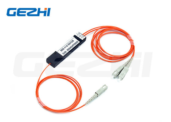 FTTX মাল্টিমোড ফাইবার অপটিক স্প্লিটার 62.5/125um 650nm 50/50 কাপলিং রেশিও FBT কাপলার GPON নেটওয়ার্কের জন্য