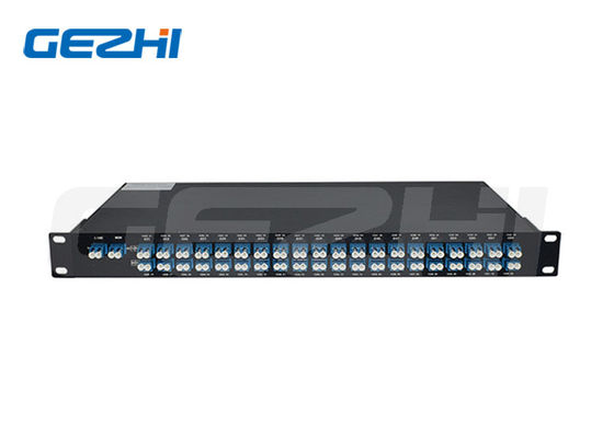 1U র্যাক মাউন্ট 40CH AAWG DWDM Mux Demux মডিউল 100GHz চ্যানেল স্পেসিং এবং LC / UPC সংযোগকারী সহ