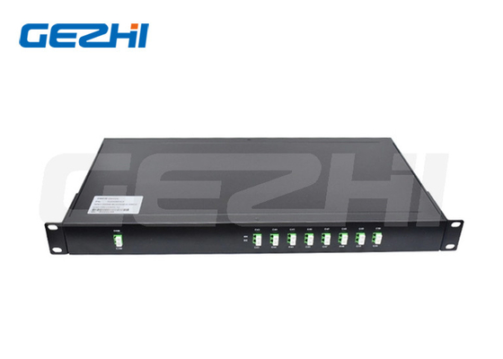 2x8CH Dwdm Mux Demux 1U 19' র্যাক LC / APC C43-C50 চ্যানেল
