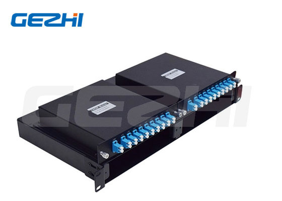 18 চ্যানেল CWDM Mux Demux মডিউল 1U র্যাক মাউন্ট এবং WDM নেটওয়ার্কের জন্য লো ইনসারশন লস সহ