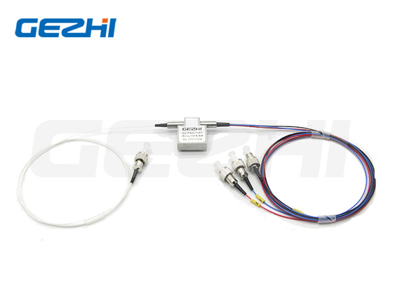 এফসি/এপিসি সহ 5V 850nm মাল্টিমোড 1x3 টি-টাইপ মেকানিক্যাল অপটিক্যাল সুইচ লকিং