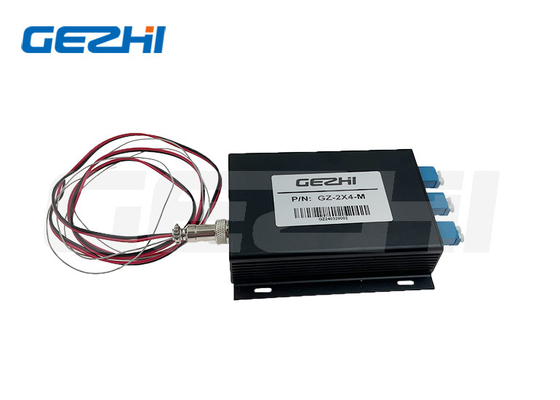 GZ-FSW-2x4 ফাইবার অপটিক্যাল সুইচ 1260~1650nm TTL কন্ট্রোল অপটিক্যাল সুইচ