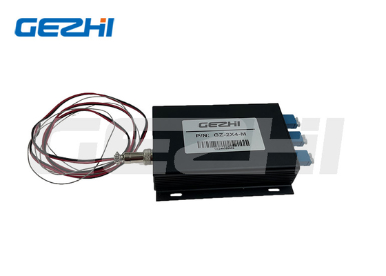 উচ্চ নির্ভরযোগ্যতা 2x4 ফাইবার অপটিক্যাল সুইচ 1260 ~ 1650nm টিটিএল নিয়ন্ত্রণ অপটিক্যাল সুইচ অপটিকাল নেটওয়ার্কে দূরবর্তী পর্যবেক্ষণ
