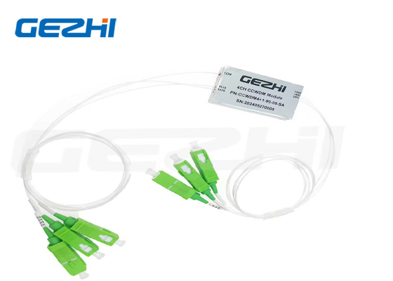 অপটিক্যাল WDM CCWDM 4+1CH SMF-28e 0.9 লস টিউব SC/APC CCWDM মডিউল সহ