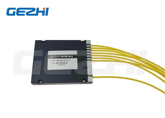 FTTX নেটওয়ার্কের জন্য ABS বক্স এবং SC/APC LC/APC কানেক্টর সহ 6+1CH CWDM MUX মডিউল