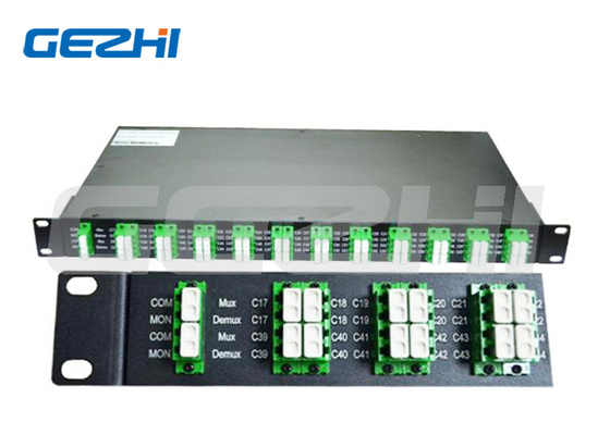 40 চ্যানেল LC/APC 100GHz Duplex Athermal AWG DWDM মডিউল GEZHI-DWDM - MUX/DEMUX
