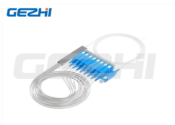 ফাইবার অপটিক পিএলসি স্প্লিটার এসসি / ইউপিসি 1x32 মিনি টাইপ জি 657 এ 1 কাস্টমাইজড ফাইবার