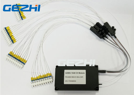 100GHz C60 1x40 CH AAWG মডিউল DWDM Mux Demux